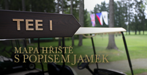 Mapa hřiště s popisem jamek Mapa hřiště s popisem jamek